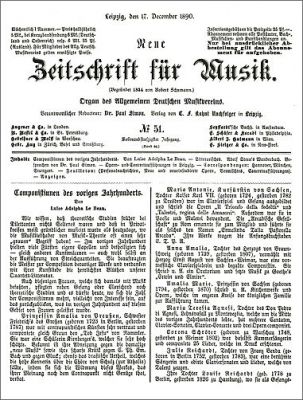 Neue Zeitschrift für Musik