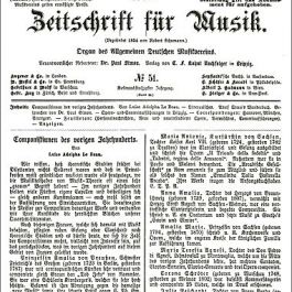 Neue Zeitschrift für Musik