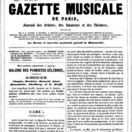 Revue et gazette musicale de Paris