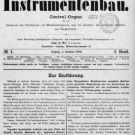 Zeitschrift für Instrumentenbau